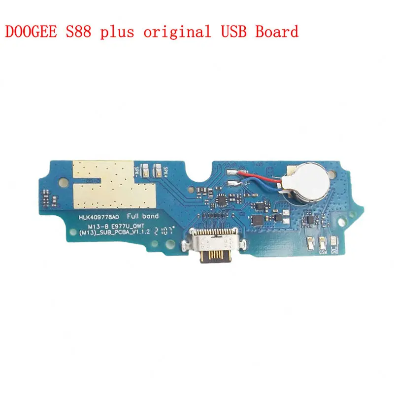 For Doogee S88 Pro USB Board for S88 Plus Vibrator Flex Cable Dock Connector 6.3\