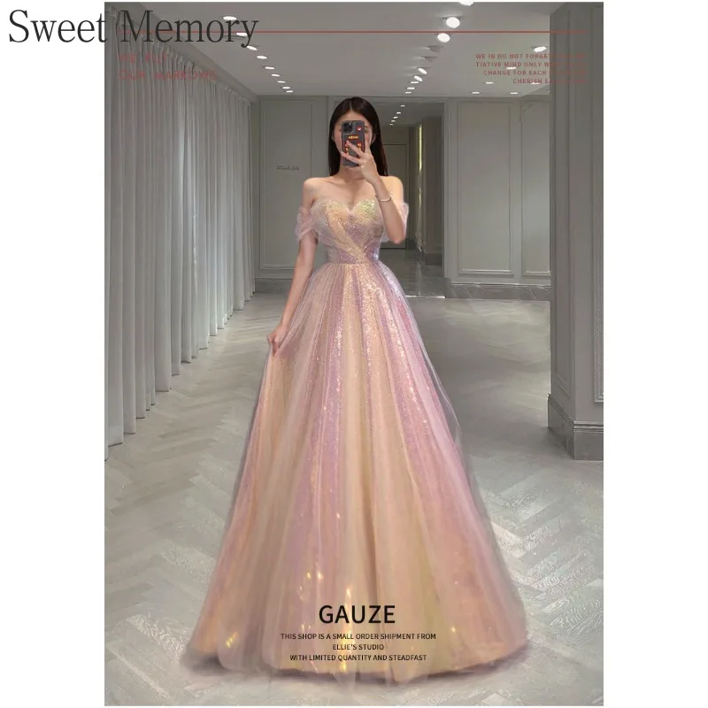 A4140 ที่กําหนดเองอย่างเป็นทางการชุดเจ้าสาว 2025 ตาข่าย PARTY Host Mermaid Evening Dresses Sweet Memory Homecoming Gown