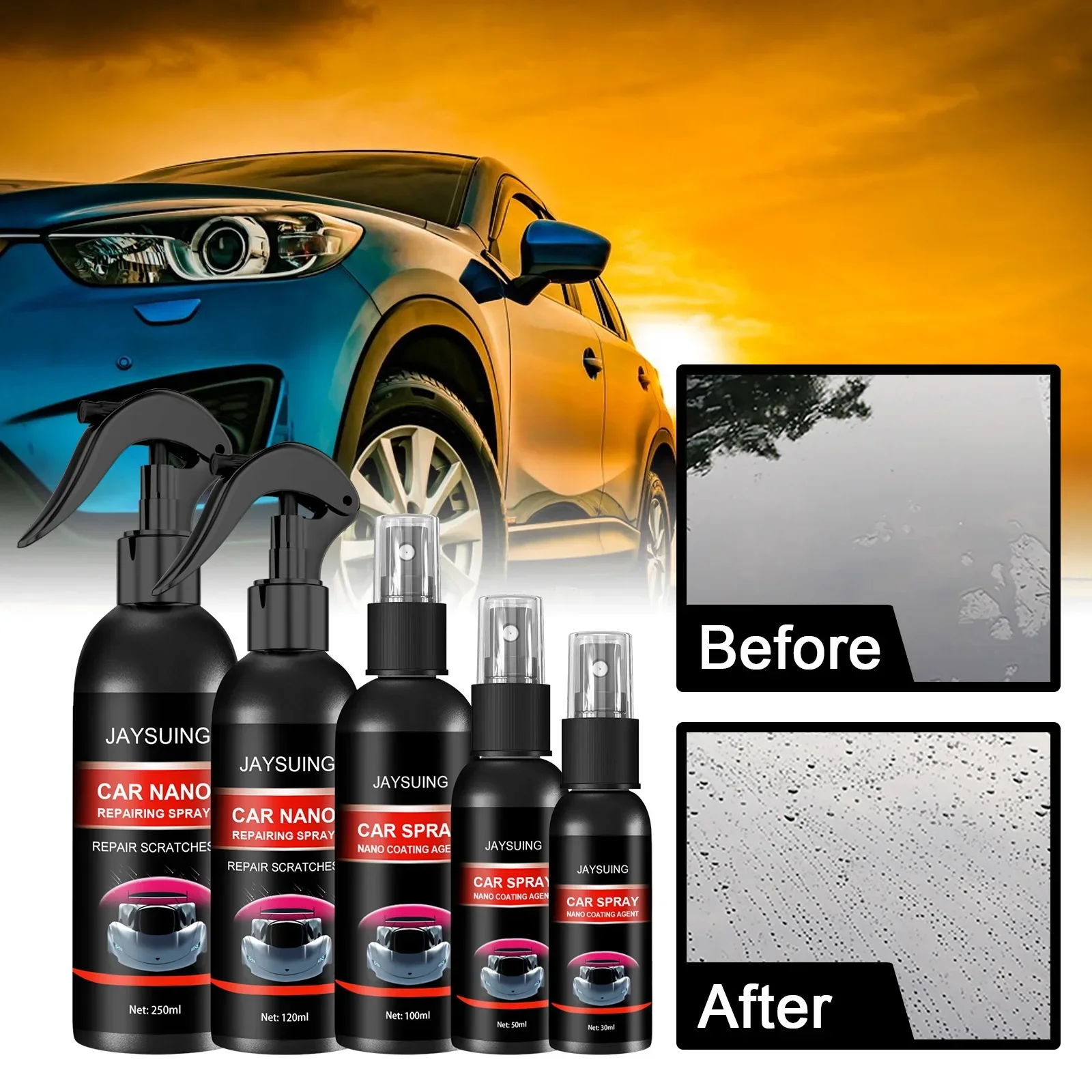 

Car Repairing Nano Spray Product Detailing Repair Scratches Coating Agent Car Cleaning Glossy Ceramic Coat for Auto