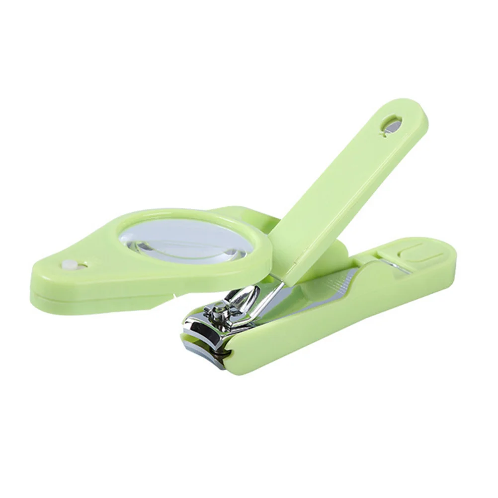Coupe-ongles Durable avec lumière LED, loupe réglable en acier inoxydable, coupe-ongles Portable pour hommes et femmes, 1 pièce