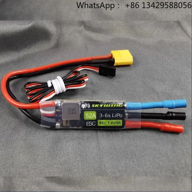 Skywing RC Plane 30E Part 6S XM3548EA-14 kv530 or 4S X3120-kv760 Brushless Motor 52A ESC Set For 30E 48inch  Airplane DIY Models