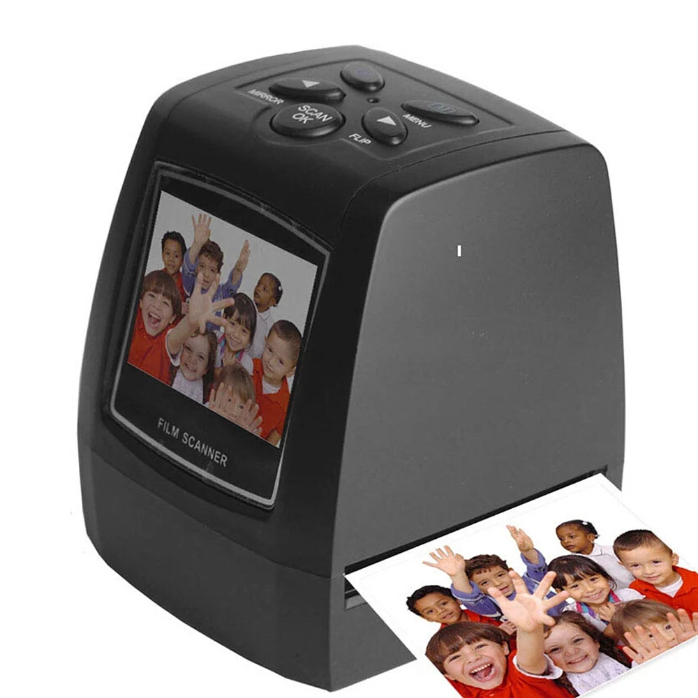 

OULLX 5MP Pixel Film Negative Scanner Filmstrip 2.36 inch TFT LCD Screen 35mm 135mm Support SD Card AV Output