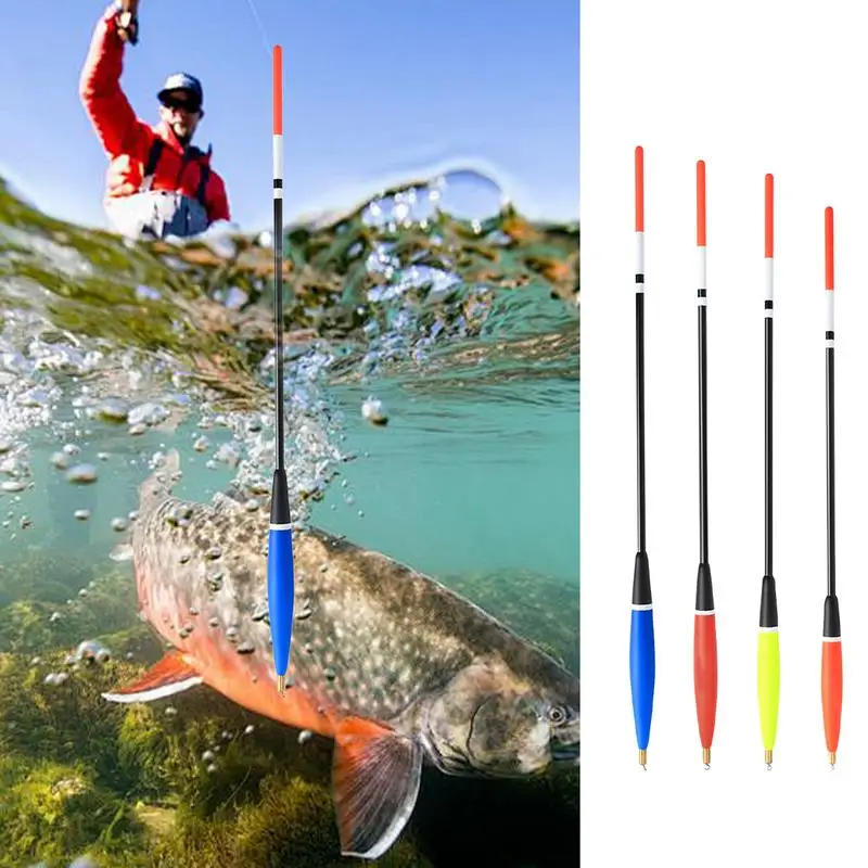 Fishing Bobbers Floats 4X Fishing Float Slip Bobbers Slim Trout Float Crappie Fishing Bobbers Bright Fishing Buoyancy For Night