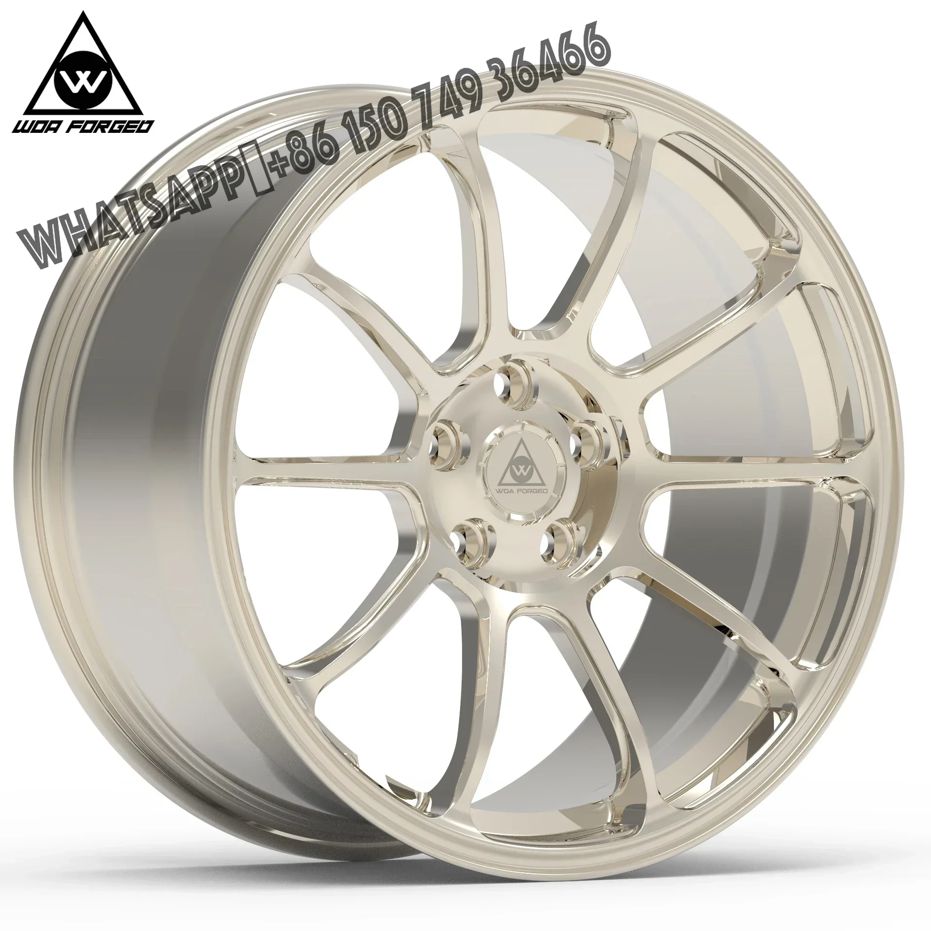 6061-T6 Car Accessories Supplier Forged Materials Wheel Rims Gold Custom Made for Wheel Hub 18 19 20 21 22 Inch Aluminum