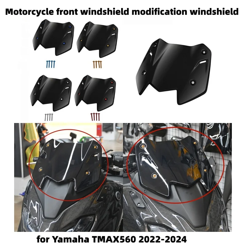 

Motorcycle front windshield fairing deflector for Yamaha TMAX 560 TMAX506 2022-2024