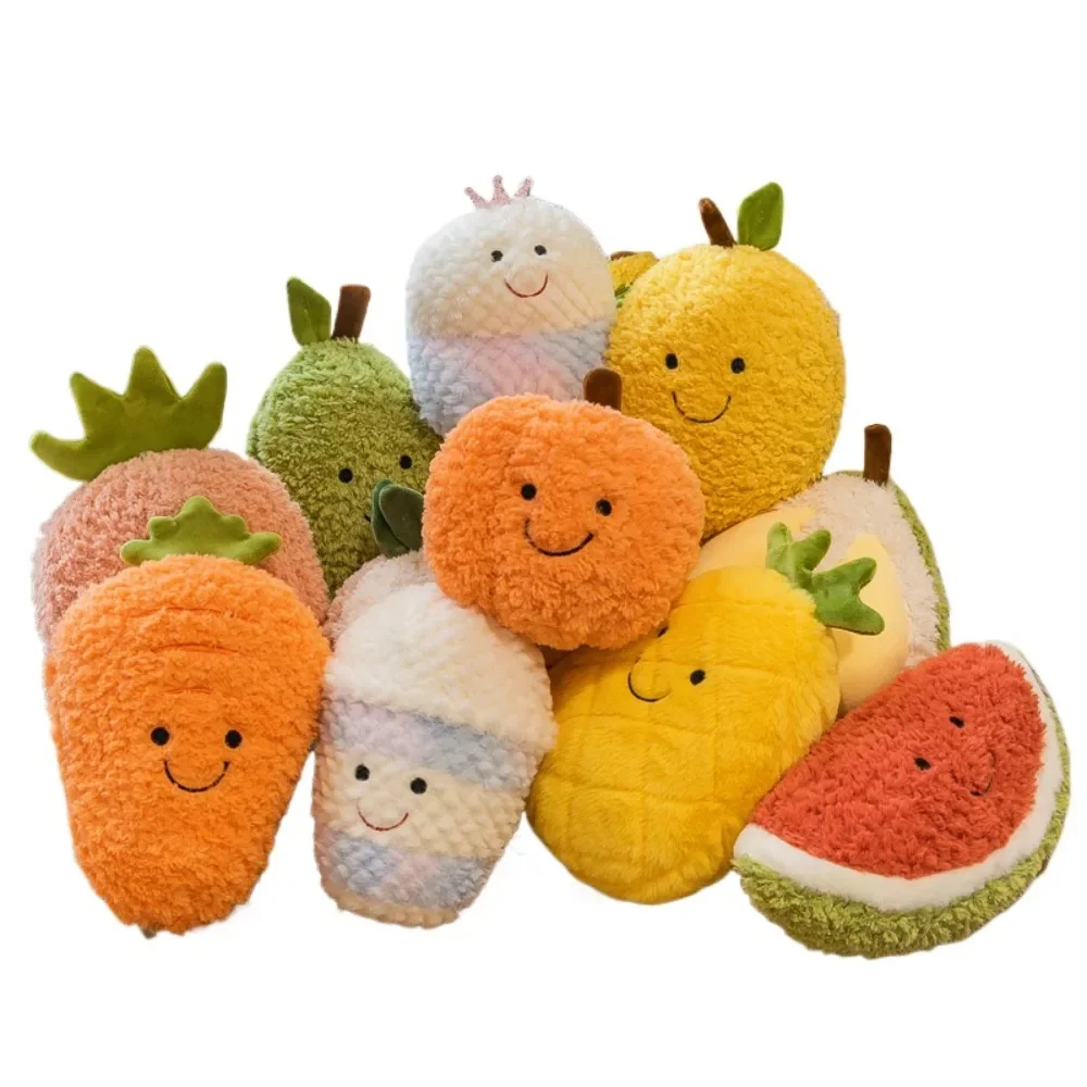 Cute 25CM Fruit Series Watermelon Pineapple Banana 8 Inch Grab Machine Rag Doll Activity Gift Plush Toy Doll Wholesale