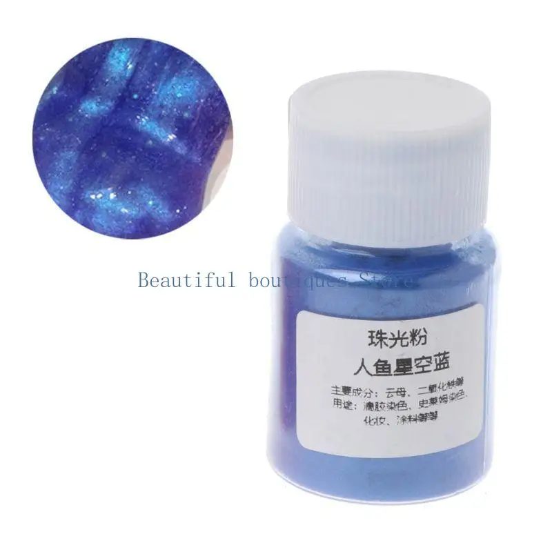 U4LF Creative Mica Powder Epoxy Resin Dye Exquisite Nail Art Powder Slime Resin Colorant High Gloss DIY Jewelry Making Dy
