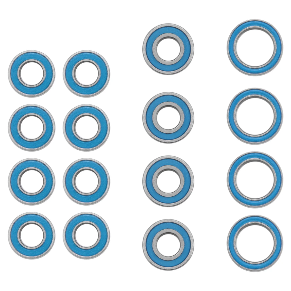 Kit cuscinetto a sfere sigillato da 16 pezzi per auto Tamiya TT02 TT02D 1/10 RC