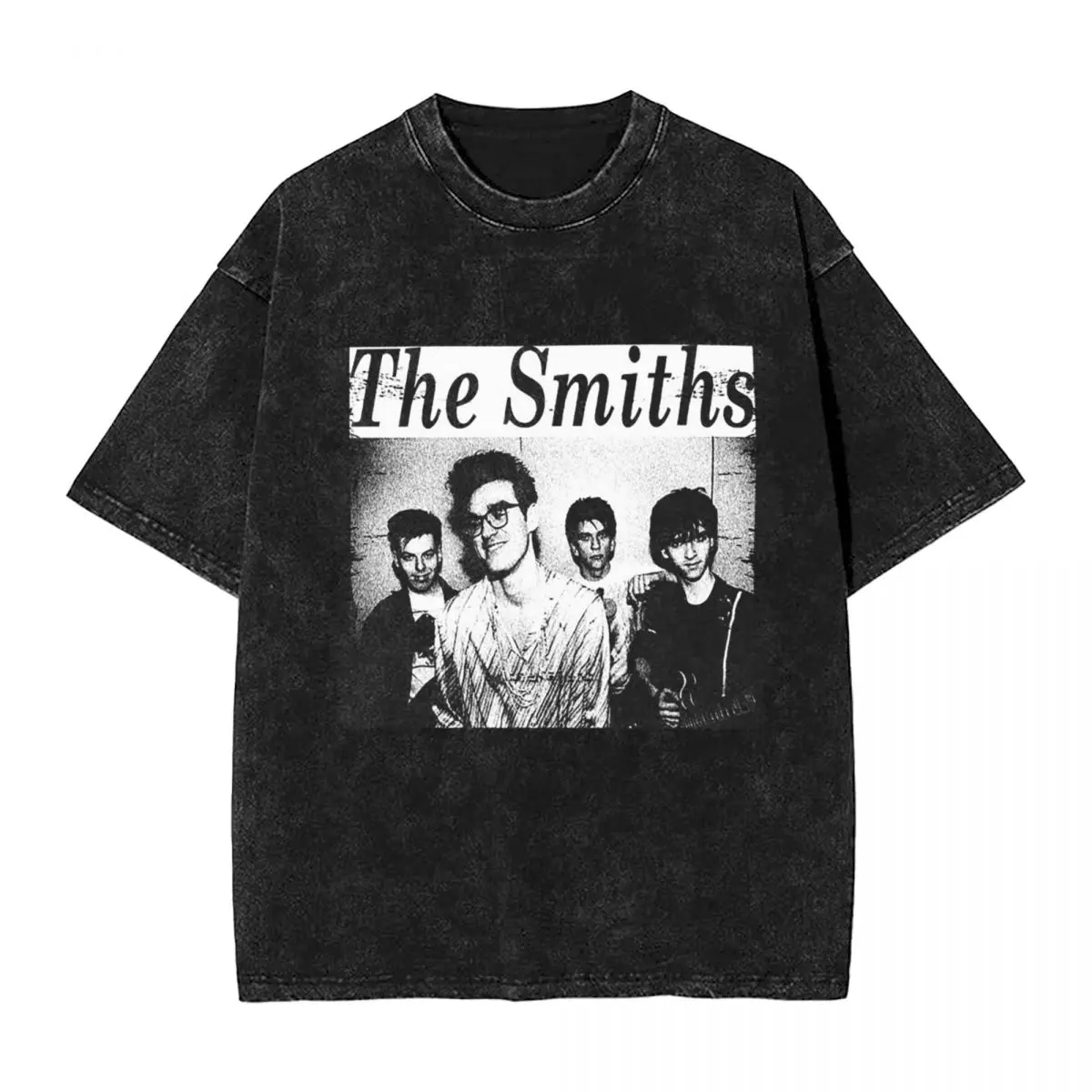 

Washed T Shirts The Smiths Grunge Style Cool T-Shirt Oversize Streetwear Short Sleeve Summer Tees for Men Women Tops