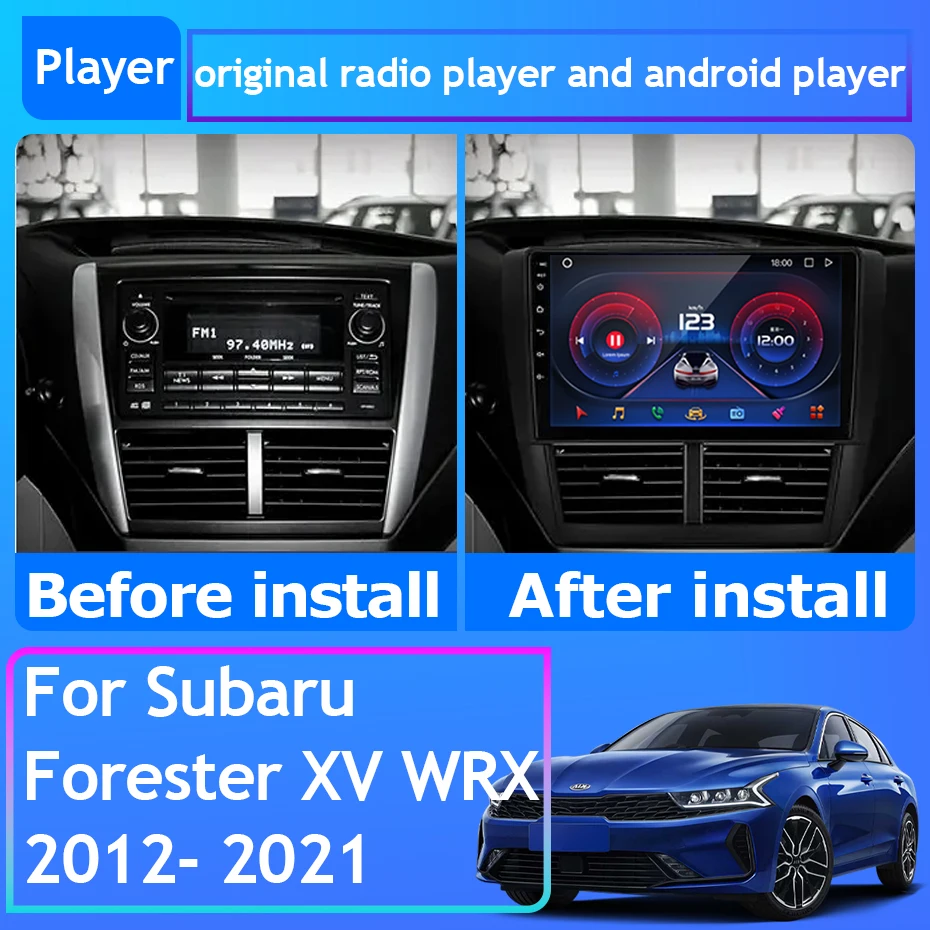 

For Subaru Forester XV WRX 2012- 2021 Car Radio Carplay GPS Navigation Android Auto Rear Camera No 2din DVD Bluetooth