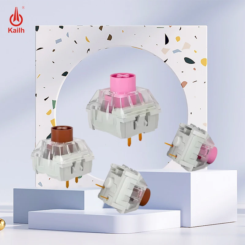 

Kailh Box Silent Switch Mechanical Keyboard diy RGB SMD Pink Brown switch Dustproof IP56 waterproof Compatible Cherry MX 3Pin