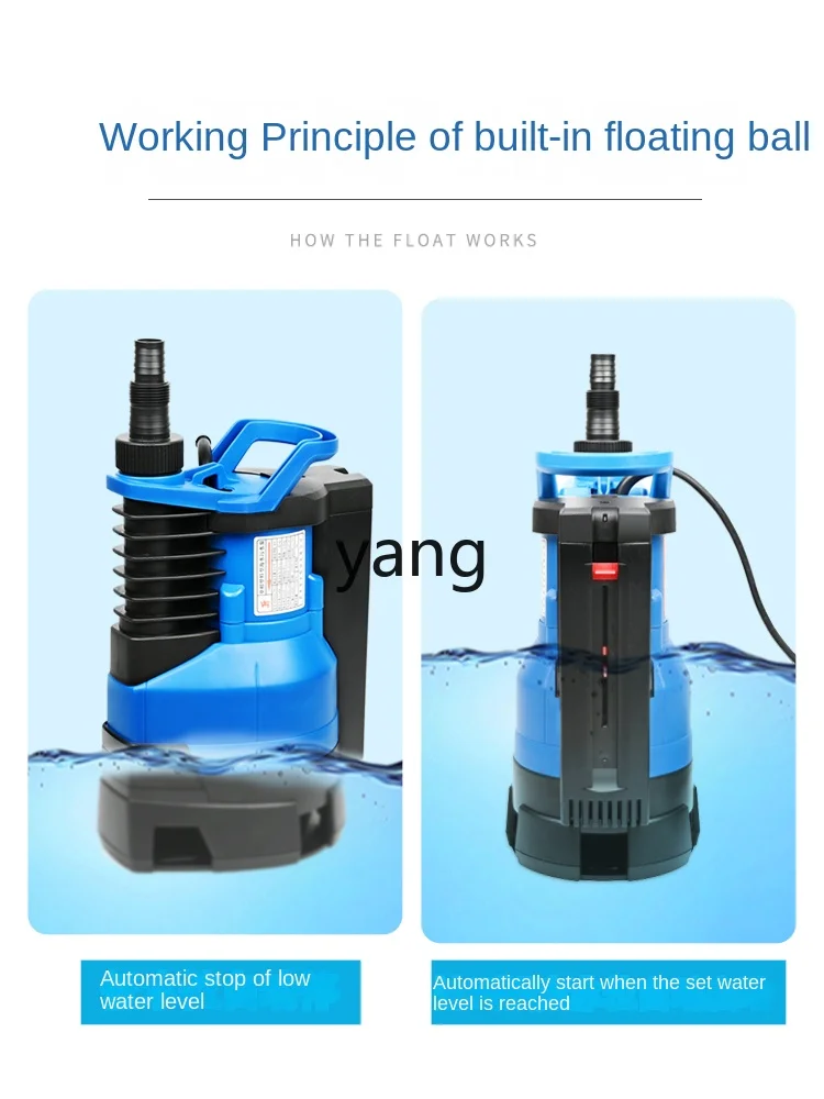 LHH Automatic Submersible Pump Elevator Shaft Rainwater Collecting Well Low Water Level Pump Basement Water Drainage