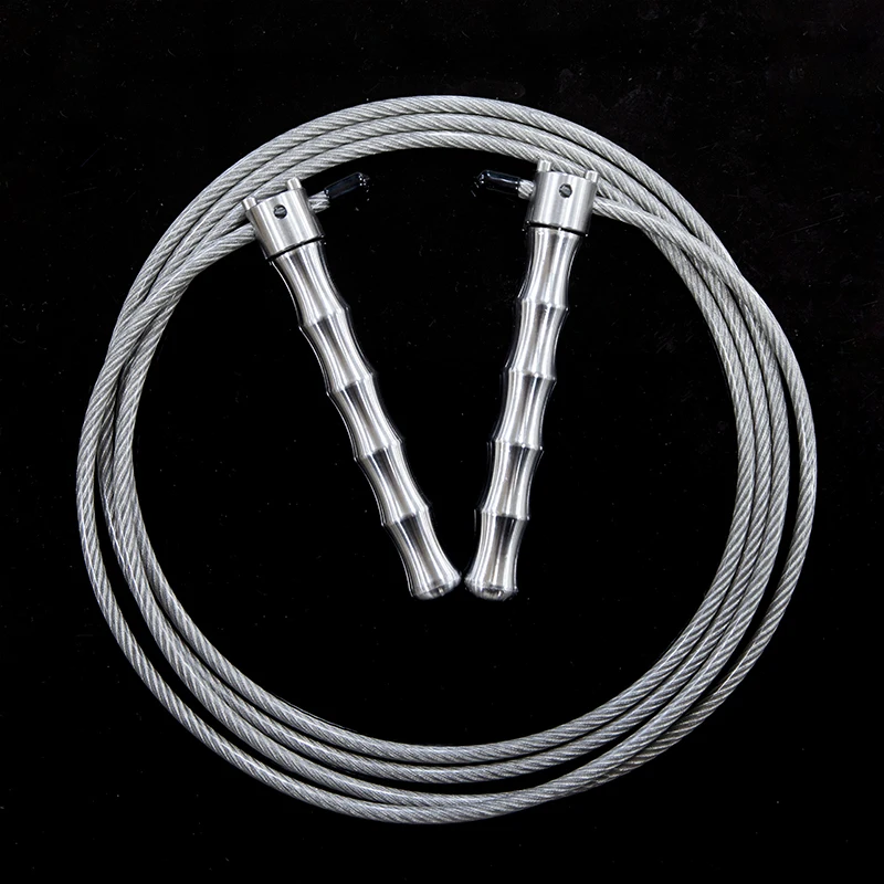 

Скакалка из нержавеющей стали 304, тяжелая скакалка для сжигания жира для начинающих, потрясающая, профессиональная тренировочная скакалка