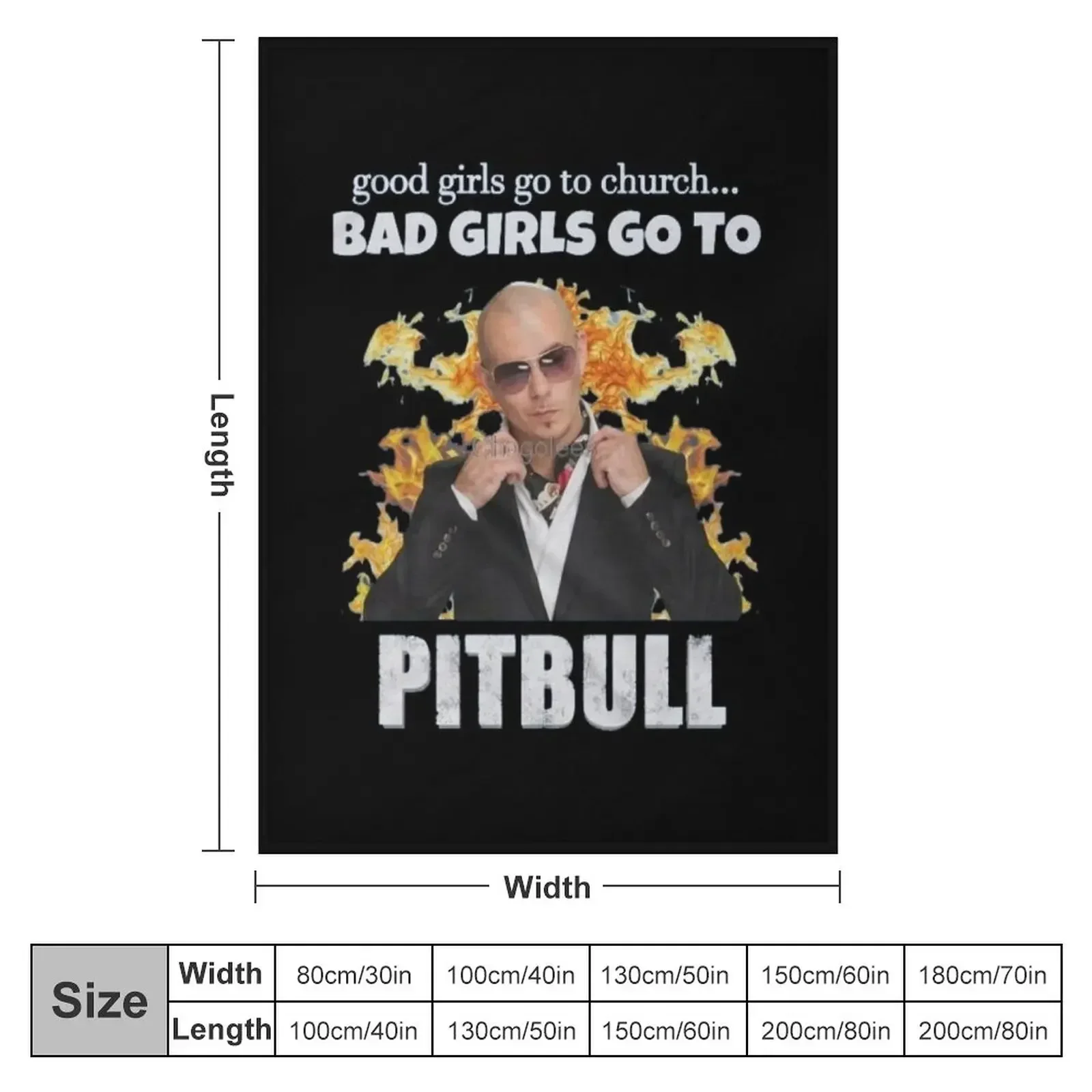 *EXCLUSIVE* Best Selling Pitbull Singer Throw Blanket blankets and throws Luxury Thicken Blankets