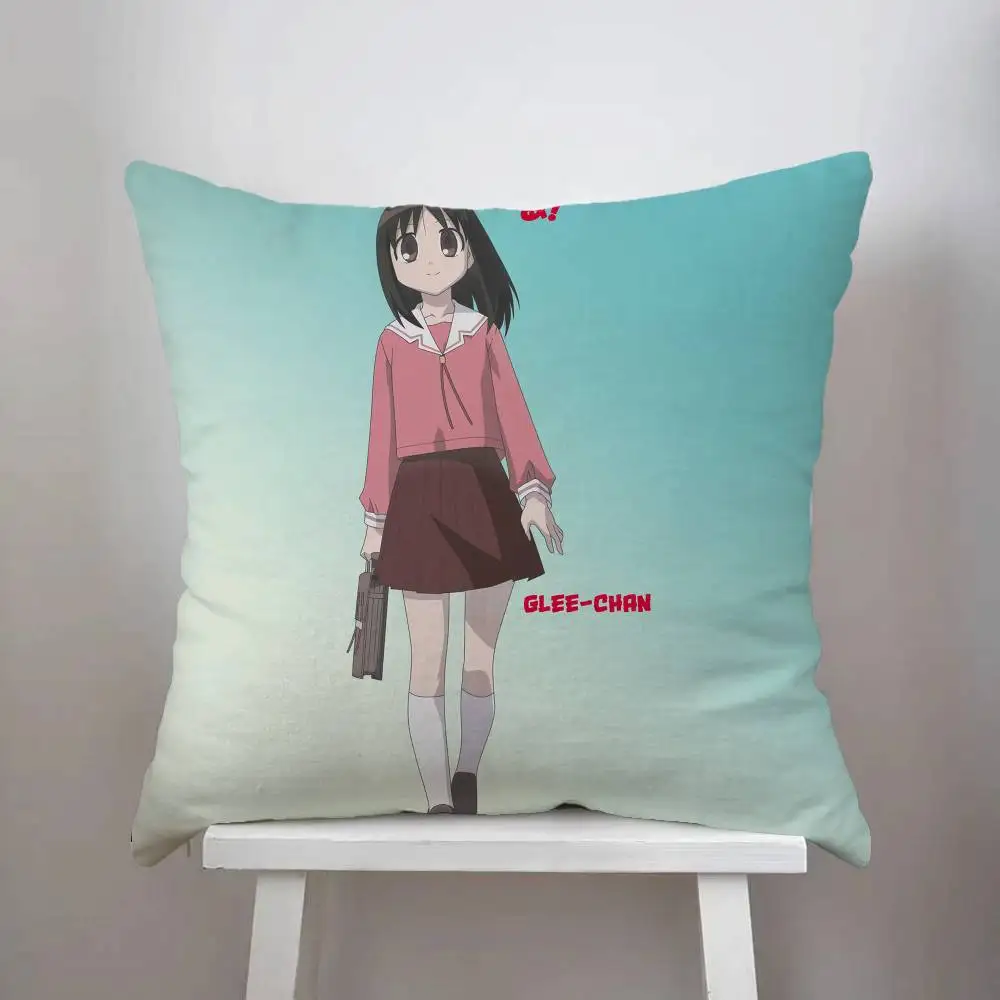 Azumanga Daioh كيس وسادة فاخر على الوجهين لوسائد السيارة 45x45 غطاء الوسائد للمنزل والديكور أريكة المخدة 50x50