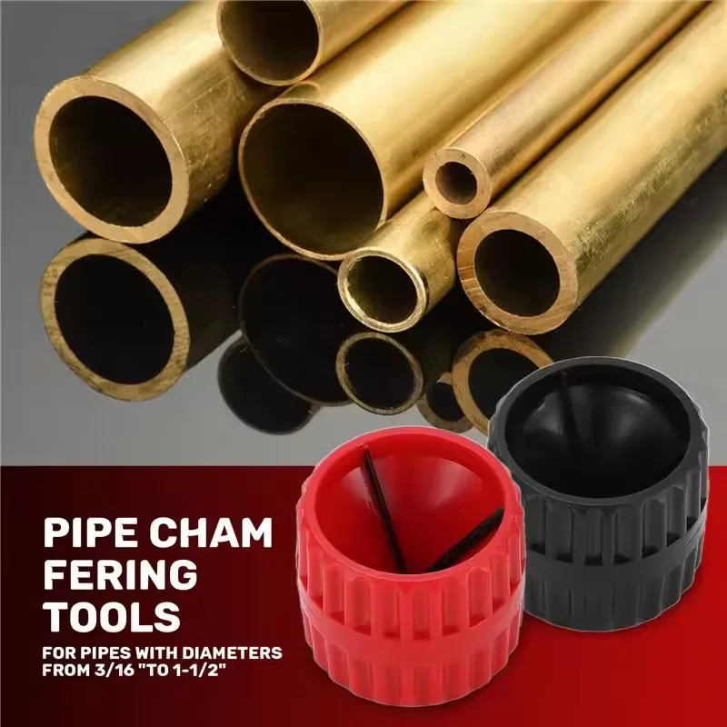 Internal External Tube Metal Pipes Heavy Duty Deburring Tool Tubing Chamfer Tool for PVC/PPR/Copper/Brass/Aluminum Tubes