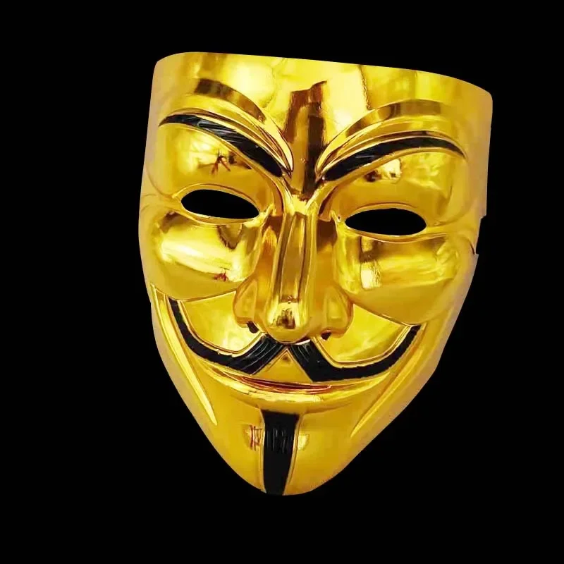 

Halloween Cosplay Props 1pcs Masquerade Full Face Mask Hip Hop Adult Hand-painted White Street Dance Men Adult Mask