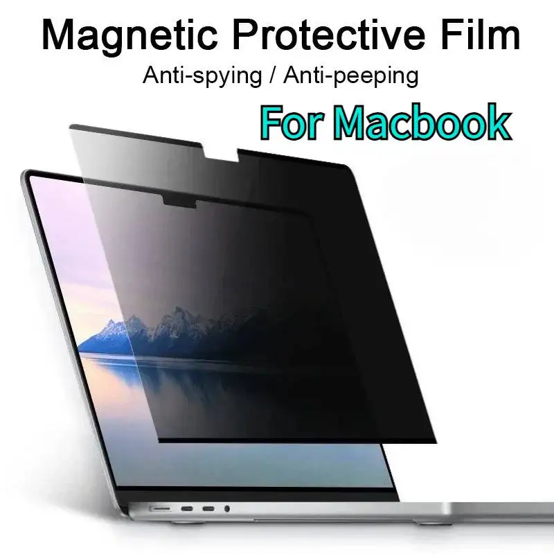 

Magnetic Anti-peeping Screen Protector Privacy Filter For Macbook Air 13.6 15 M1 M2 M3 M4 Pro 14 16 2023 Anti-peek Anti-spy Film