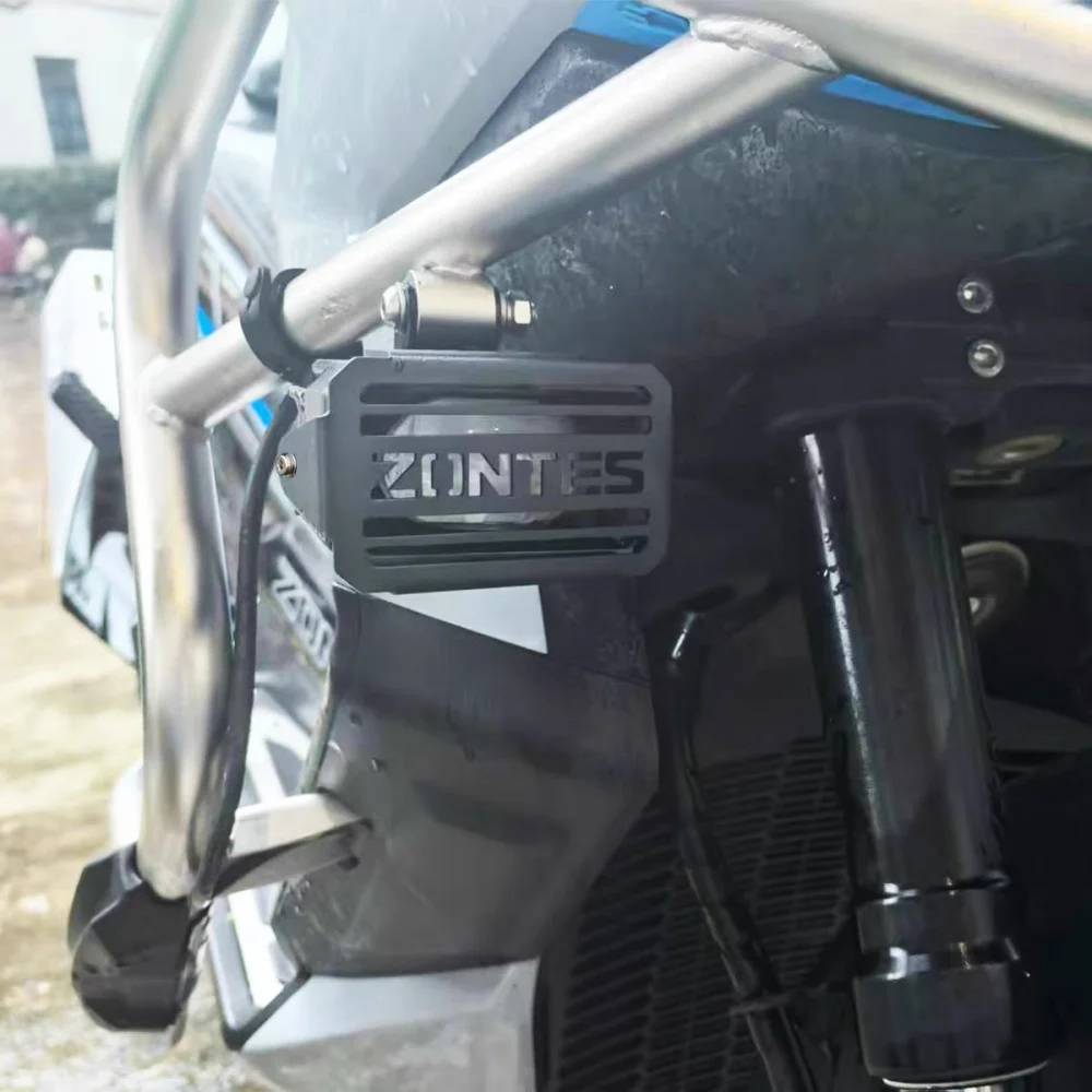 FOR ZONTES 368G Motorcycle Spotlight Outer Shell Protector Stainless Steel Fog Light Decorative Mesh Grill for Enhanced Bike