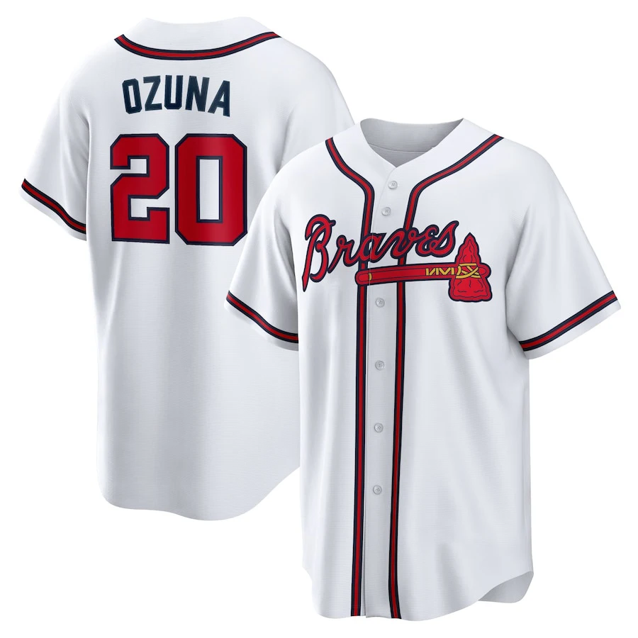 Atlanta Braves Baseball Jersey Cardigan, Comfortable And Stylish Baseball Training Uniform, Refreshing And Breathable Sportswear