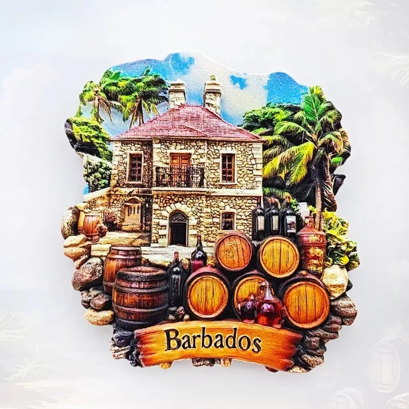 

Barbados Fridge Magnets Home Decoration Birthday Gifts Rum Fridge Stickers Travelling Souvenirs