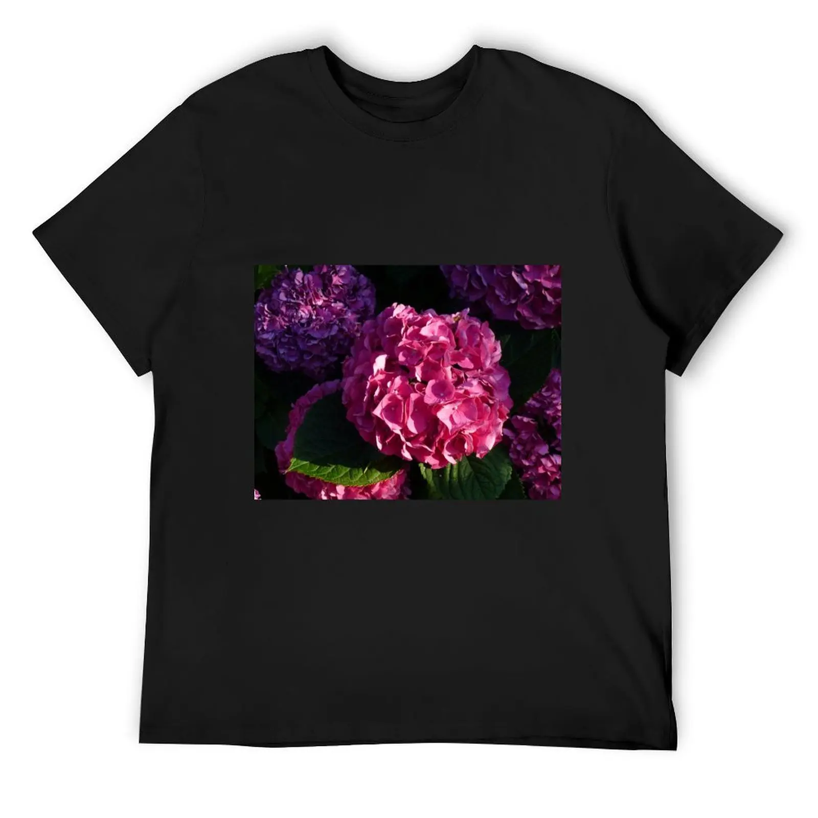 

Hydrangea T-Shirt Man t-shirt graphic shirts Short sleeve tee plus size men clothing
