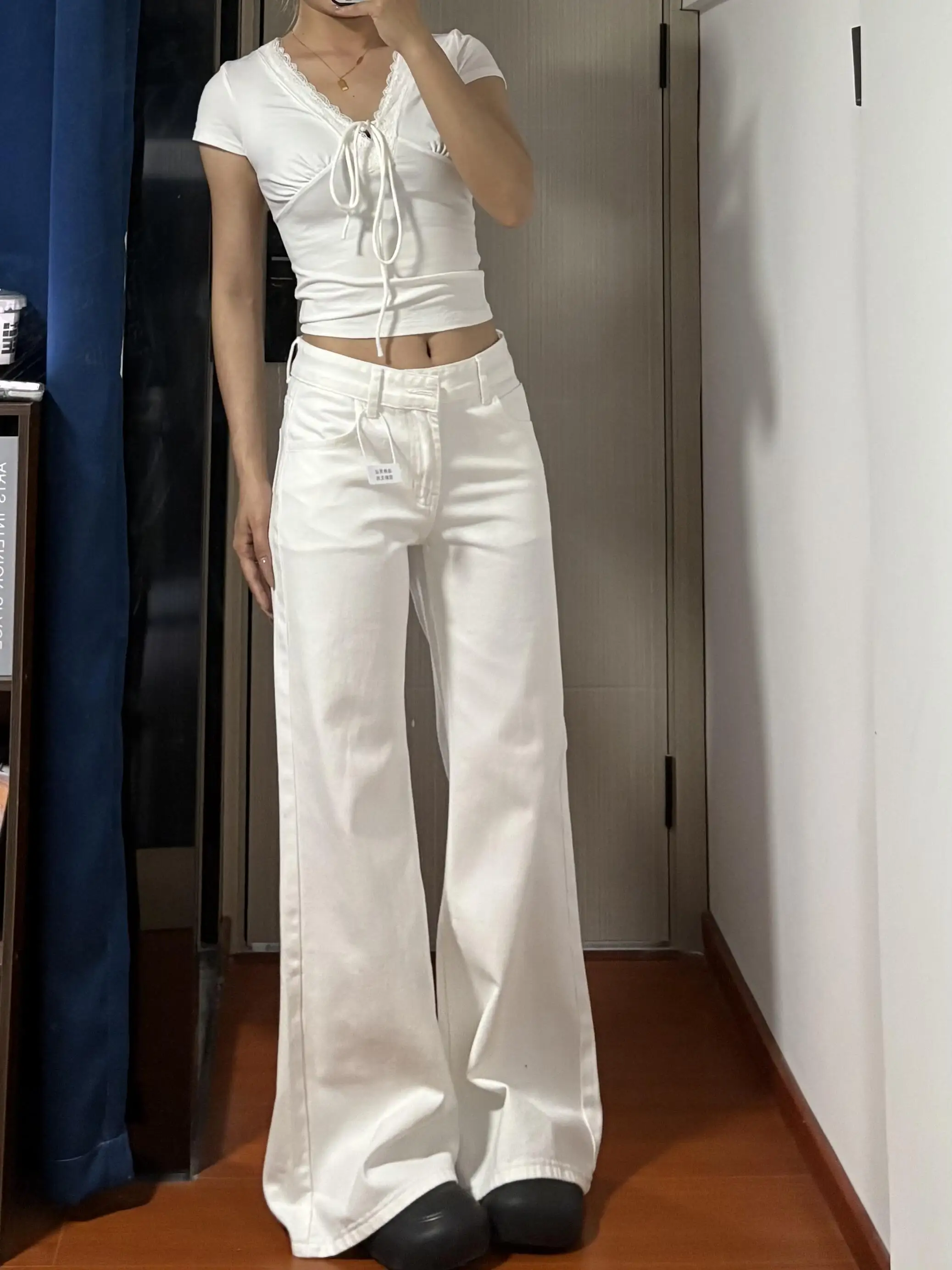 

Low Rise Jeans Women's Trousers Holiday Vacation Travel Beach Female Denim Fashion Comfortable Light Thin Breathable Cool