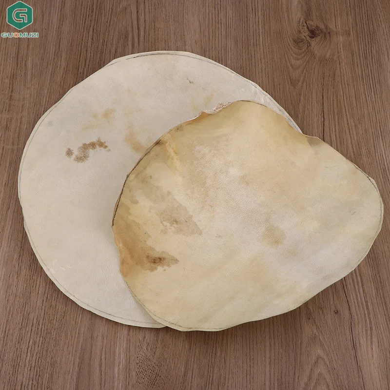 30CM/35CM African Drum Skin Fittings Tambourine Replacement Percussion Part Bongo African Drum Covers Drum Goat Skin