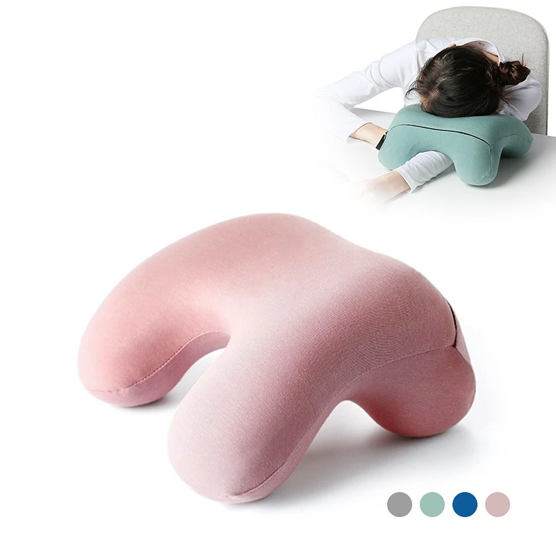 Nap Pillow Memory Foam Travel Pillow Headrest Cushions for Airplane Plane Office Rest Neck Nap Pillows Children's Siesta Pillow