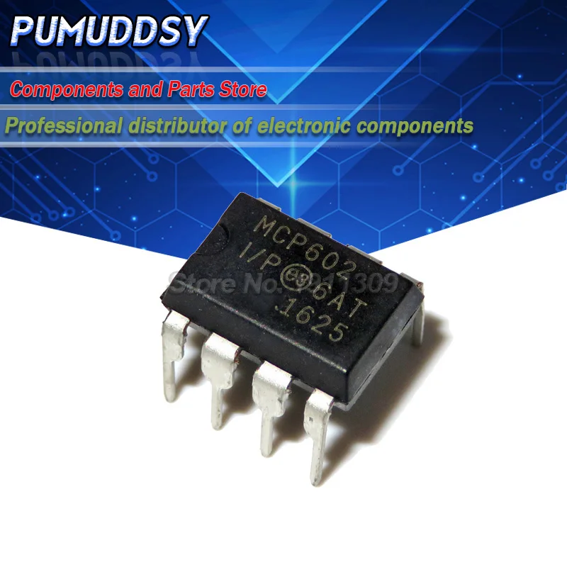 10PCS MCP6002-I/P MCP6004-I/P MCP601-I/P MCP602-I/P MCP6002 MCP6004 MCP601 MCP602 Single Supply CMOS Amps IC