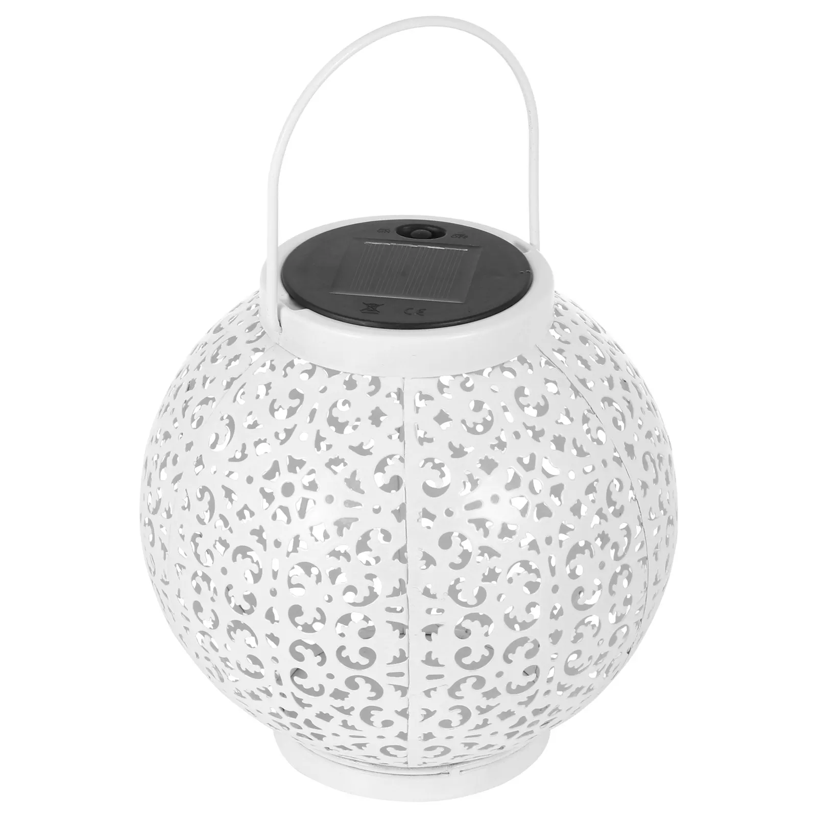 

Солнечный полый железный фонарь: премиум-класс, прочный, для сада, теплый уличный свет, декоративный подвесной светильник для двора, садовый фонарь