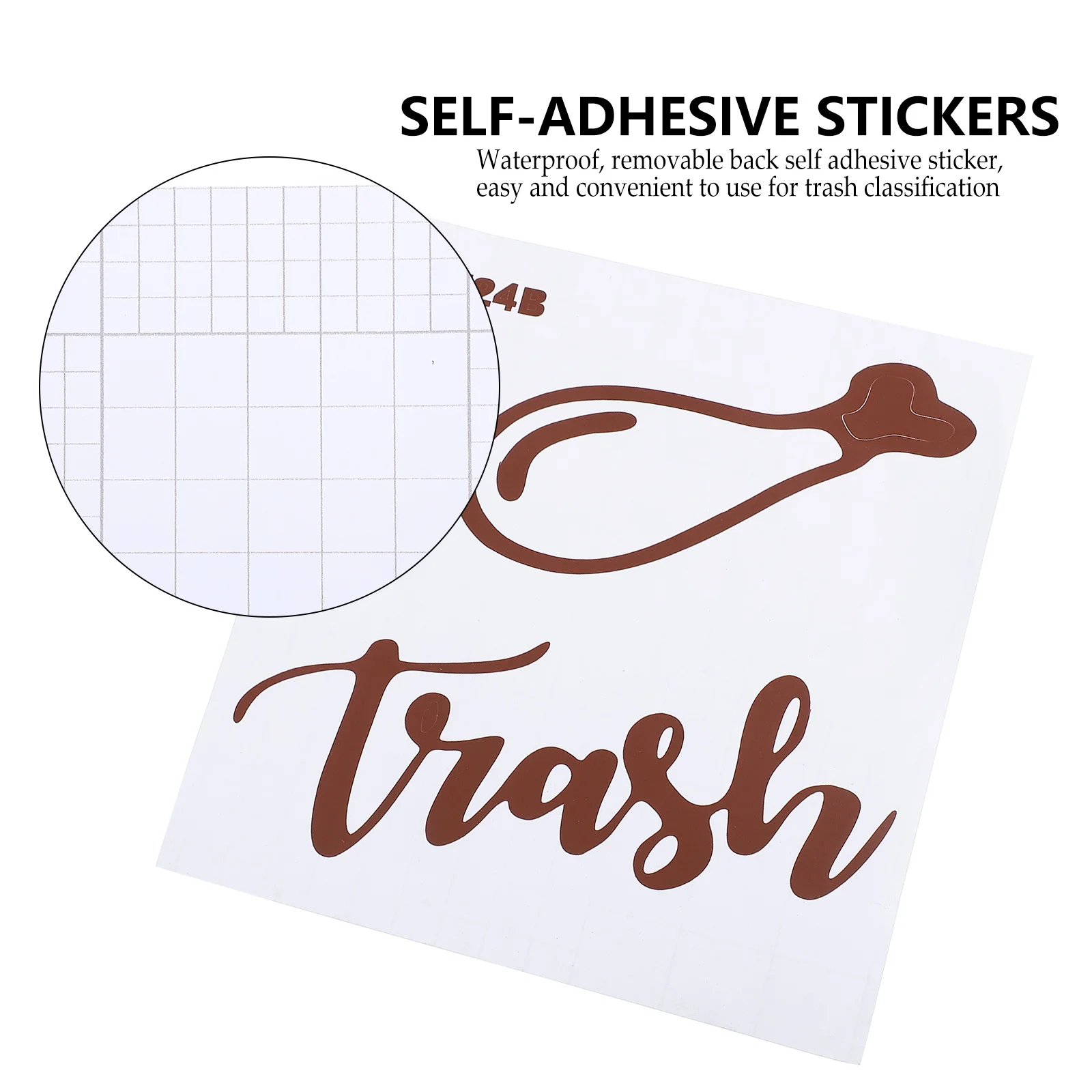

Garbage Sorting Stickers Trash Can Recycling Cans The Sign Bin Recycle Bins Pvc
