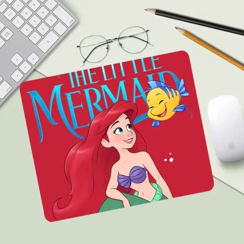 MINISO Disney The Little Mermaid Ariel Princess Mousepad Computer Desk Mat Table Keyboard Pad Laptop Cushion Non-slip Deskpad