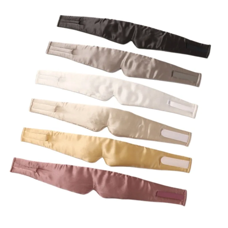 1-10PCS Soft Silk Like Sleep Mask for Night Shade Blindfold Comfortable Breathable Eye Mask for Travel Office Nap Unisex - view 6