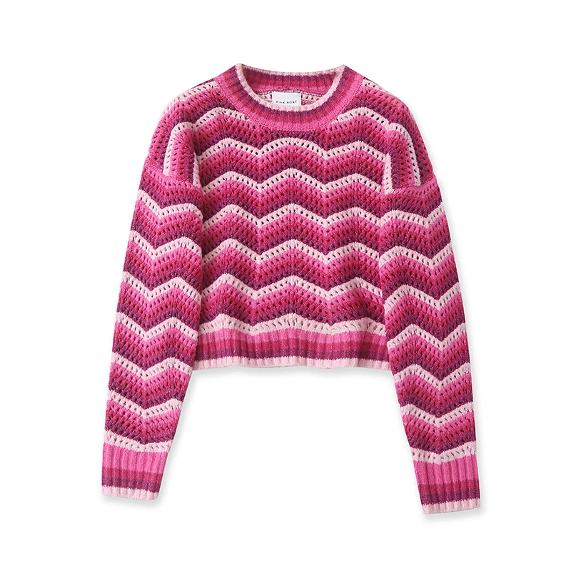 

Цвет Blo ort Sve женский свитер свободного покроя круглый вязаный топ Sweet Sle осеннее новое поступление Faion женская одежда