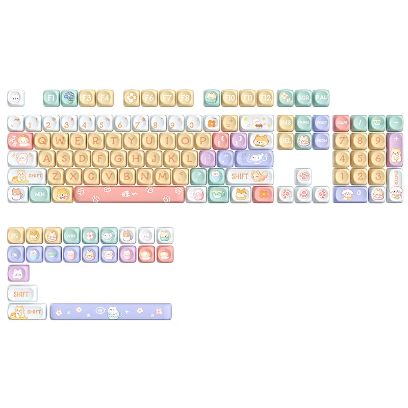 XDA OEM MOA MDA Original Highly Sublimated Keycaps Color Pattern Customized Mechanical Keyboard Caps Keycaps