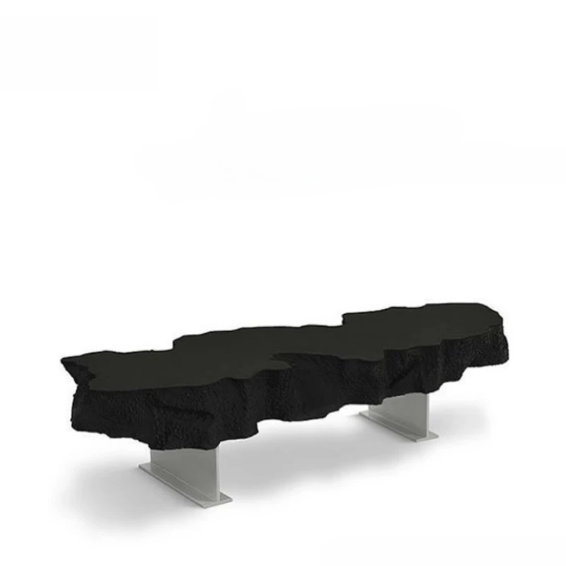 Rock Shoe Changer Bedside Bench Decorative Foam Irregular Low