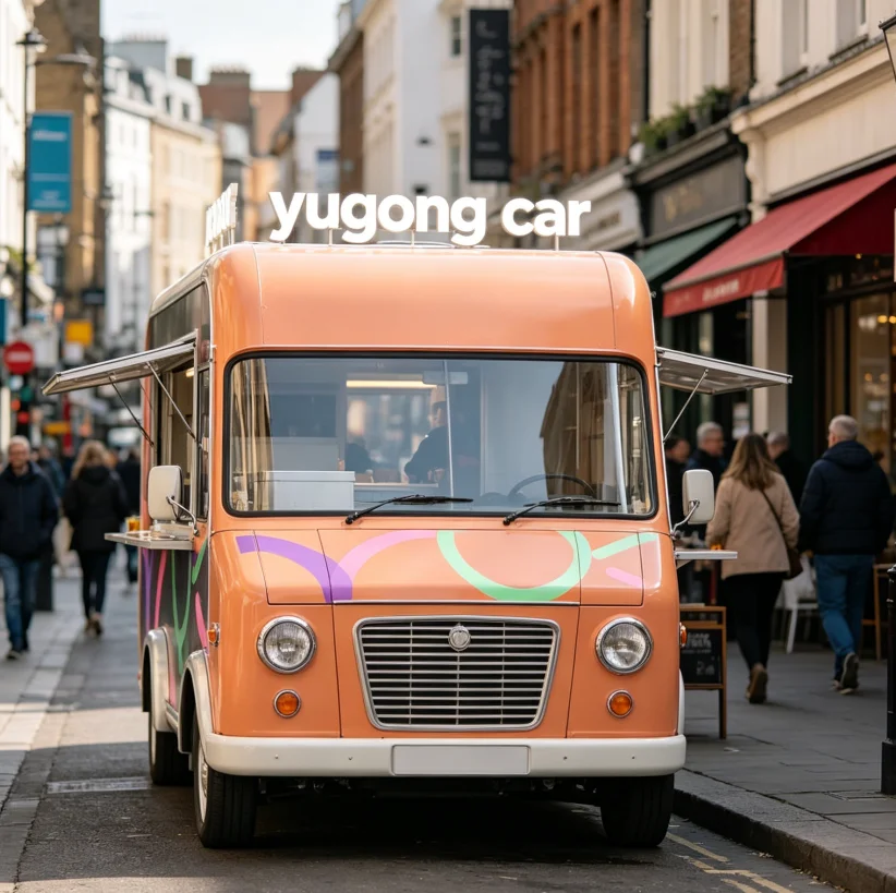 Yugong Food Trailer With 3 Burner Stove Oven And Sink Mobile Catering Trailer Cheap