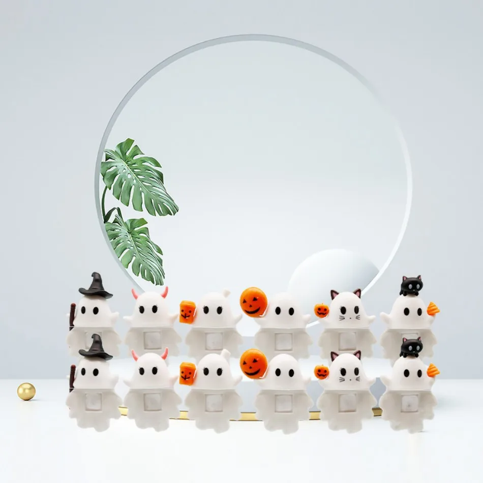 Sunny anjo série halloween ghostees fantasma caixa cega boneca na moda carro ornamentos do telefone móvel brinquedo das crianças presente de halloween