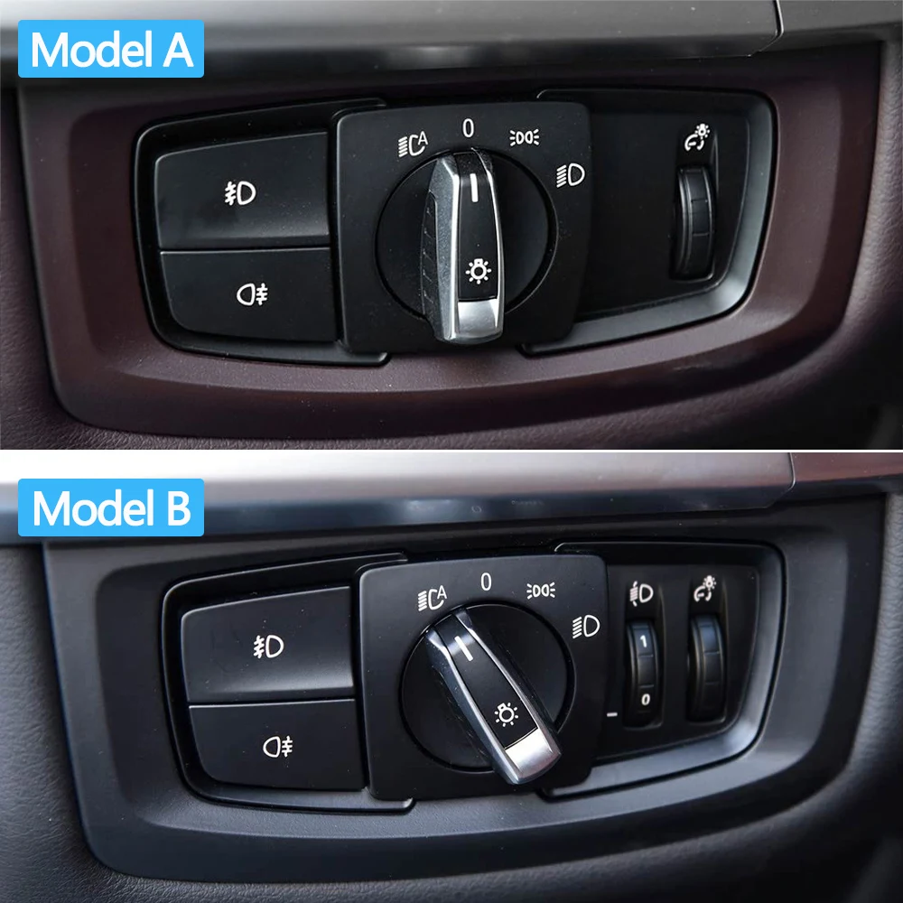 سيارة الجبهة كشافات الروتاري فوجليت زر العلوي التبديل غطاء لوحة لسيارات BMW 2 سلسلة F45 F46 X5 X6 F15 F16 X5M X6M F85 F86