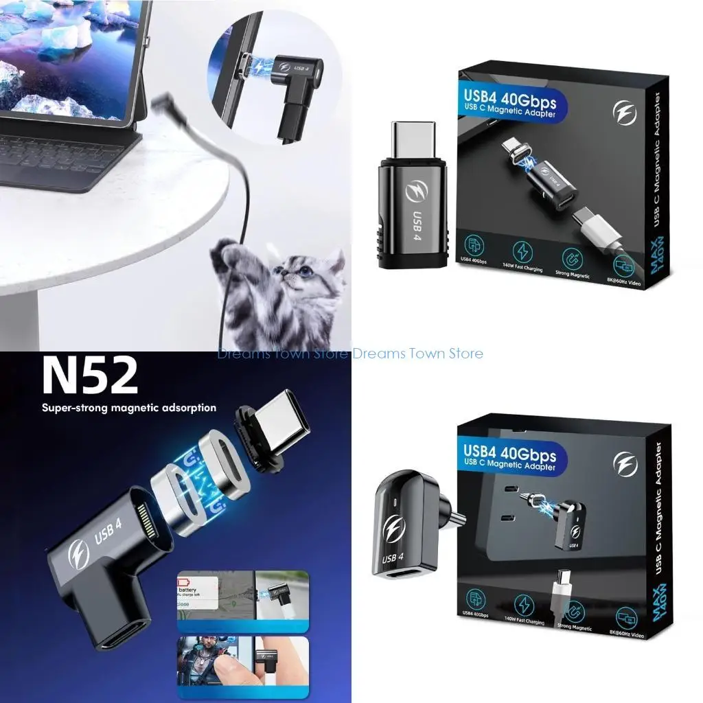

HX6A Powerful USB C Connector with 140W Power Delivery 8K Video Support Link Suitable for Type C Smartphones Laptops
