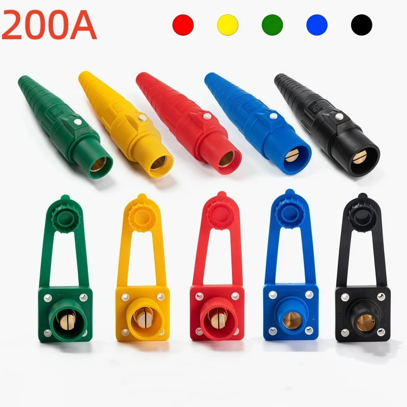 1PCS 200A Camlock Connector Single Pole High Current Plug Socket For Stage Lighting Power Distro Box Generator