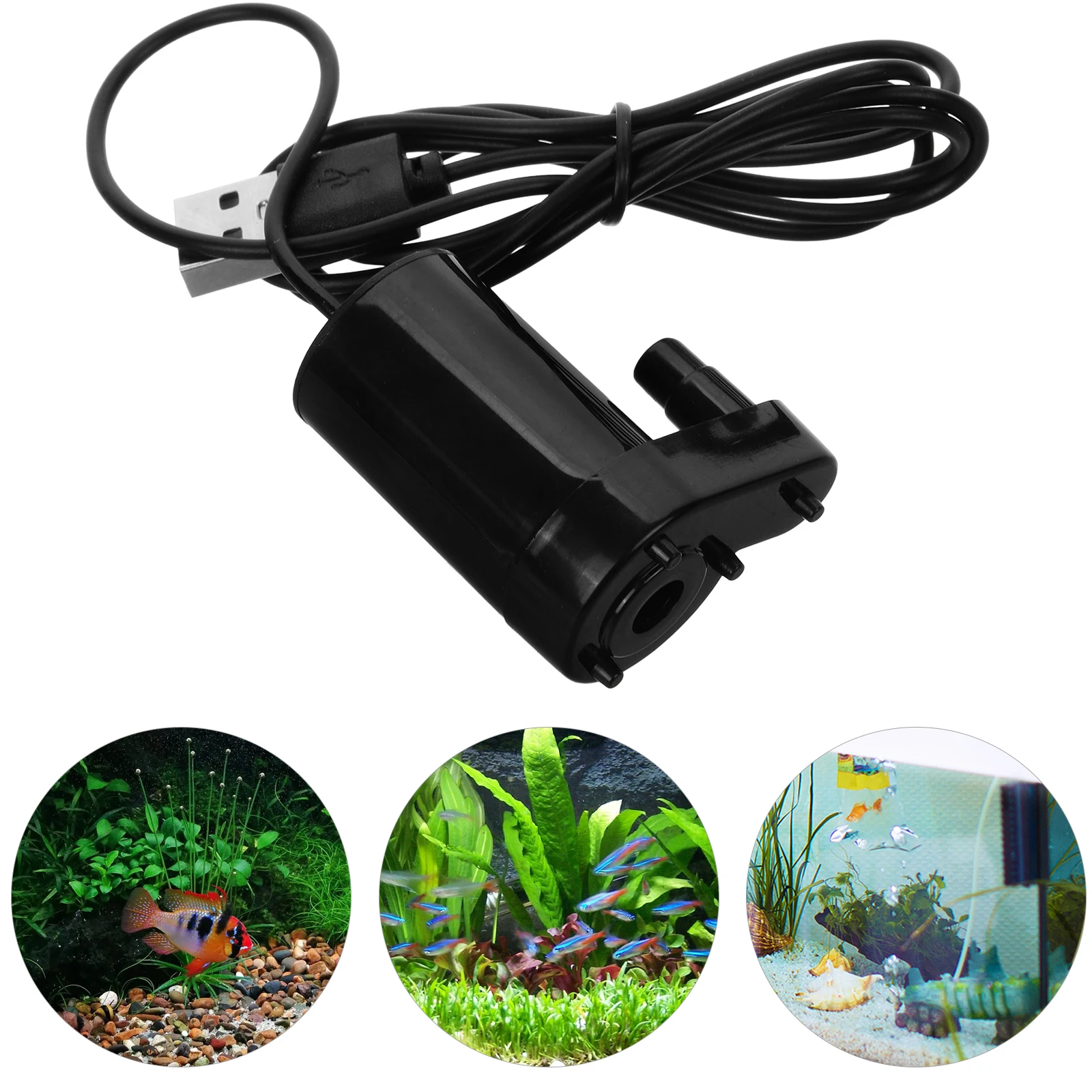 

USB Small Water Pump 1M DC Low Voltage Mini Submersible Pump 3V 5V Quiet Fish Tank Pond Fountains Bird Bath Aquariums Garden