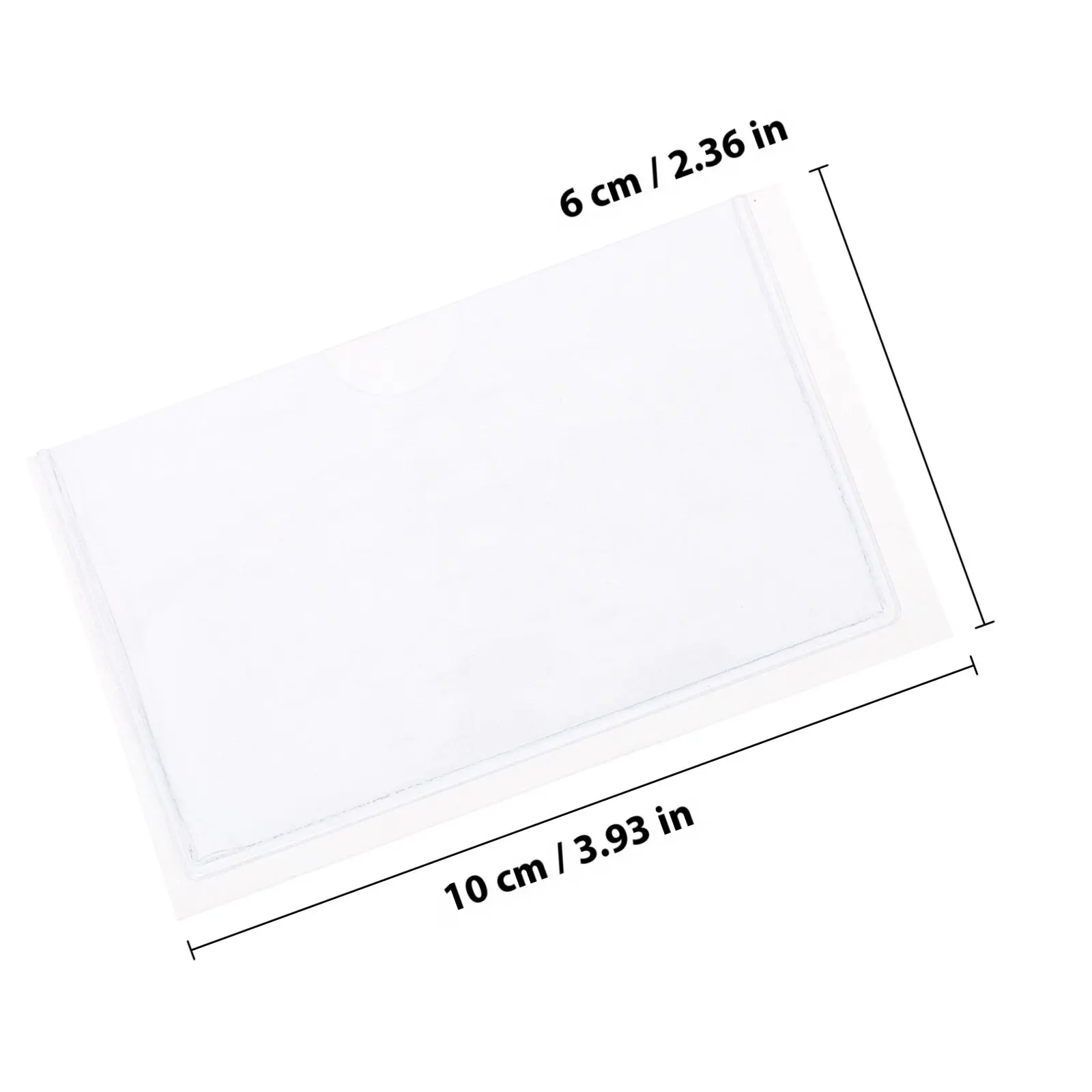 10Pcs Car Permit Holder PVC Parking Card Sleeve Adhesive Sticker Packing Bag Clear Document Protector for Windshield Label