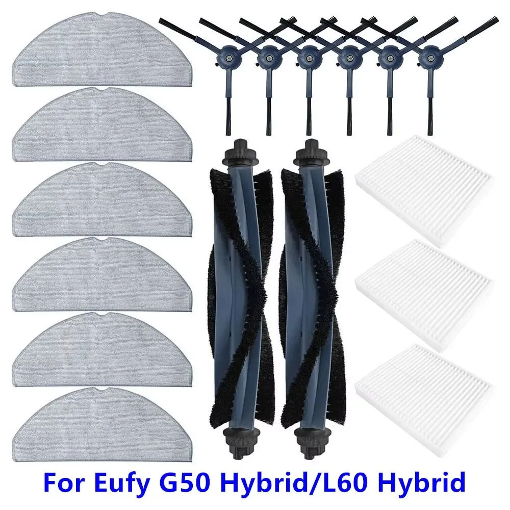 

Main Side Brush Mop Cloth Hepa Filter For Eufy G50 Hybrid/L60 Hybrid Robot Vacuum Cleaner Accessories