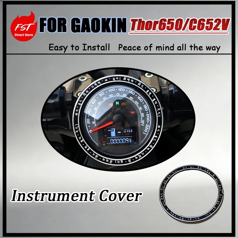 For GAOKIN Thor650 C652V Instrument Panel Outer Cover Smooth Edge Non-Scratch Stable No-Vibration for Enhanced User Experience