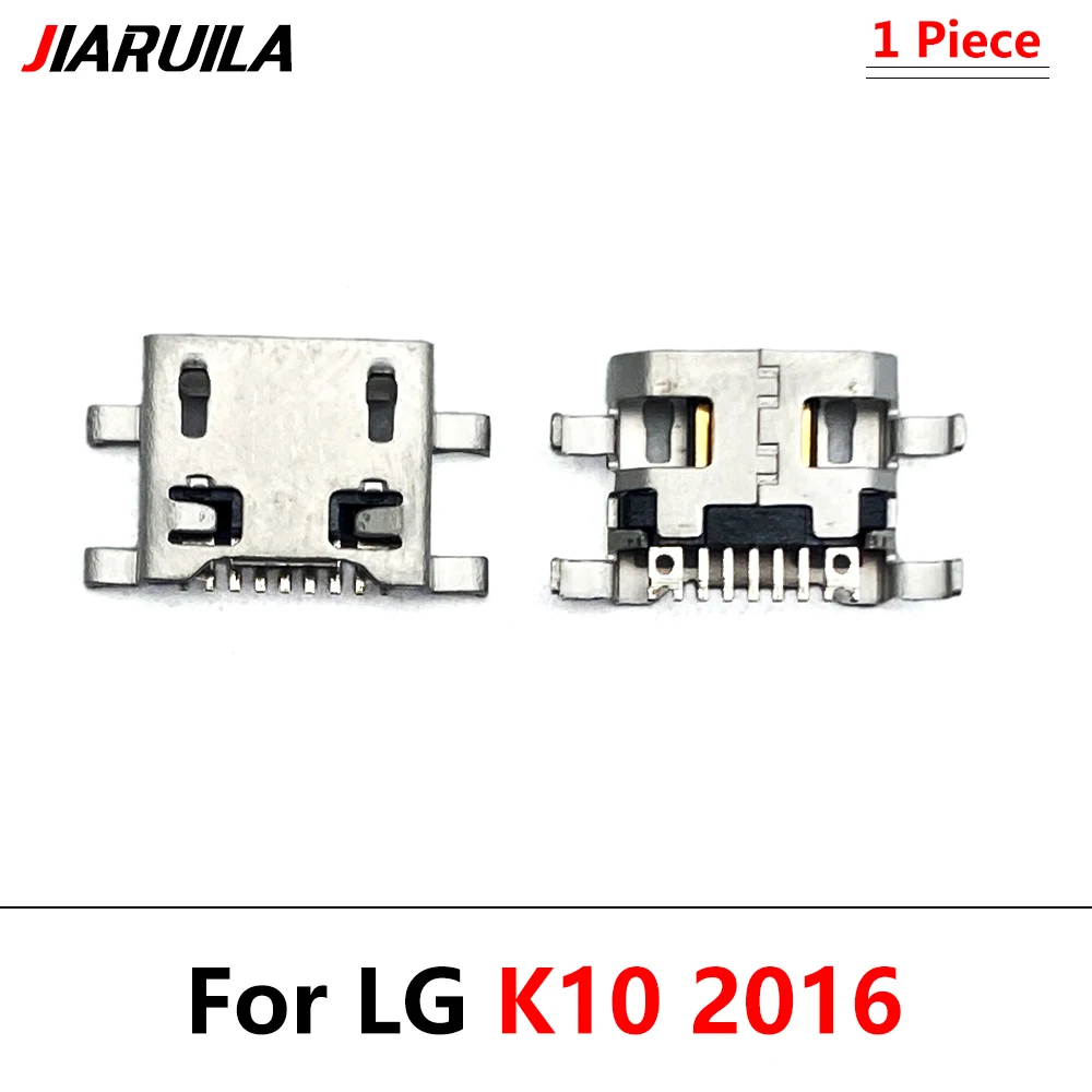 50 buah, colokan pengisi daya USB konektor Port pengisian Dock steker untuk LG K4 2017 K8 Plus K9 K10 2016 / 2017 K11 K12 Plus