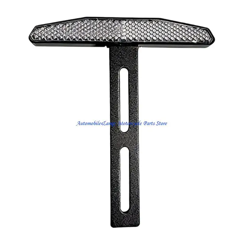 

H7BD Weather Resistant Motorcycle License Plate Mount Aluminum Alloy Bracket And Shatterproof Plastic Reflector For Long Lasting