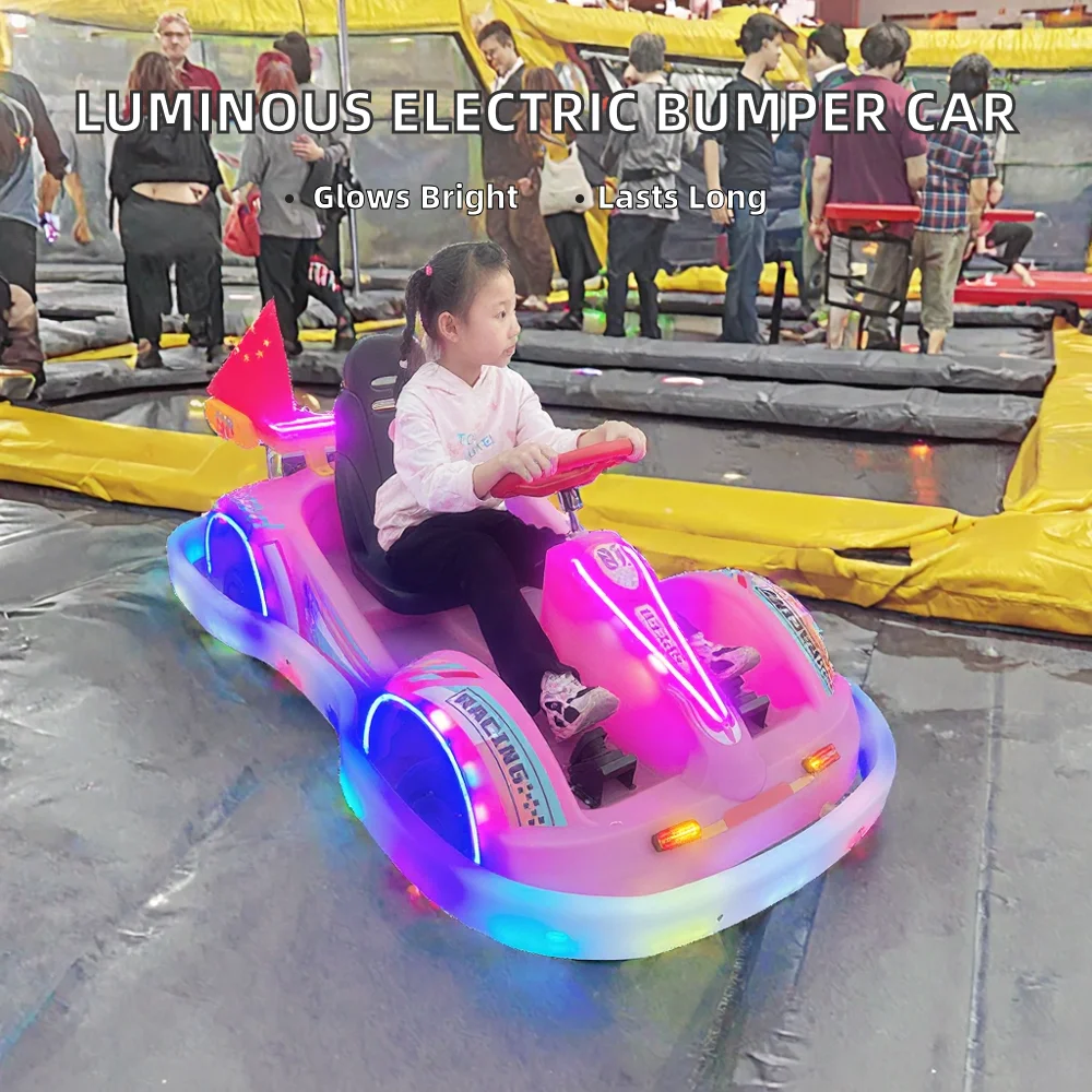 Playground Shopping Mall Square Luminous Plastic Kart Bumper Car Children Adult Electric Toy Amusement Equipment Outdoor Indoor