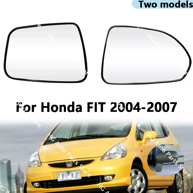 For Honda Fit 2004-2007 Car Accessories Outer Rearviem Side Mirror Lens Door Wing Rear View Mirrors Glass Without Heating